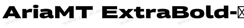 AriaMT ExtraBold字体转换